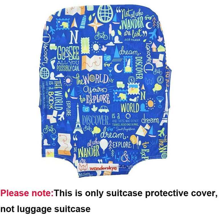 Explore Land Travel Luggage Cover Suitcase Protector Fits 18-32 inch Luggage