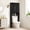 A-Black, variant on YOCWO Over The Toilet Storage Cabinet, Mid Century Storage Cabinet Over Toilet with 2 Doors and Open Shelf, Home Space Saver for Bathroom, Living Room, Walnut
