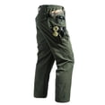 thumbnail image 4 of TOMVIGX Mens Work Pants Ripstop Stretch Hiking Pants Relaxed Fit Waterproof Trousers Breathable Outdoor Travel Hunting Green Cargo Pants with Multiple Pockets 3XL, 4 of 5