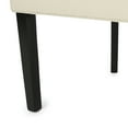 thumbnail image 5 of GDF Studio Maggie Contemporary Tufted Dining Chairs, Set of 4, Beige Fabric and Espresso, 5 of 10
