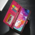 thumbnail image 2 of Starshop Galaxy S24 Ultra case, With Tempered Glass Protector, Premium Leather Wallet Pocket Cover and Credit Card Slots Pink, 2 of 5