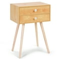 thumbnail image 1 of Patiojoy Side End Table Nightstand 2 Drawers Bedroom Room Furniture, 1 of 9