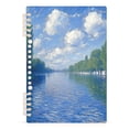 thumbnail image 7 of FORMRS 1-Subject Spiral Notebook 8" x 5" College Ruled 60 Refillable Sheet A5 Hard Cover, Blue Sky and River, 7 of 7