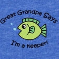 thumbnail image 2 of CafePress - Keeperzgreatgrandpa - Cute Infant Baby Football Bodysuit, 2 of 3