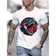 thumbnail image 1 of Dinosaur Print Men's Crew Neck Fashionable Short Sleeve Sports T-shirt, Comfortable And Versatile, For Summer And Spring, Athletic Style, Comfort Fit T-Shirt, As Gifts, 1 of 5