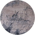 thumbnail image 1 of Ahgly Company Machine Washable Indoor Round Industrial Modern Silver Pink Area Rugs, 4' Round, 1 of 7