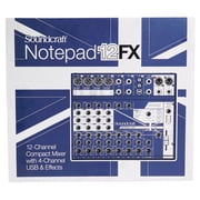 Soundcraft Notepad-12FX 12-Ch Soundboard Mixing Console Mixer For Church/School