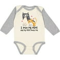thumbnail image 3 of Inktastic I Love My Mimi Loves Me Cat Boys or Girls Long Sleeve Baby Bodysuit, 3 of 5