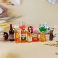 thumbnail image 4 of 36 PCS Mini Wine Bottles Cake Toppers With 12 Mini Wine Bottles 5 Mini Wine Glasses 1 Toilet 1 Beauty Doll 21st Birthday Cake Topper for Celebrating 21st Birthday (Pink), 4 of 4