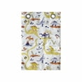 thumbnail image 1 of Dino Hanging Pocket Organizer, Mammals T-Rex Cartoon Pattern, Printed Polyester Storage Bag with Pockets, 14" x 20", White Multicolor, 1 of 2