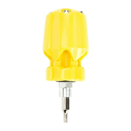 

6 In 1 Multi-function Screwdriver Mini Hand Repair Tools for Home (Yellow)