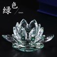 thumbnail image 4 of Lotus Ornaments Made of Crystal Glass, 8 cm, Lotus Green Ref: 4724, 4 of 5