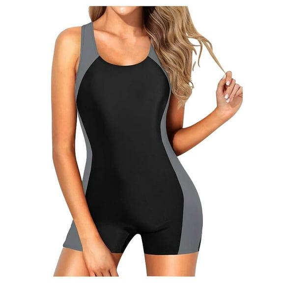 Womens Bathing Suits Tummy Control Bathing Suit One Piece Women's Summer Sleeveless Vest Surfing Suit Sun Women's Swimsuit Swimsuit