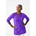 thumbnail image 2 of Dale Keyhole Cutout 3/4 Sleeve Single Layer Tunic, 2 of 10