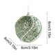thumbnail image 3 of Bolas navideñas verdes flocadas | Juego de adornos navideños de espuma de 8 cm | Paquete de 6 adornos navideños para el hogar y fiestas, 3 of 5