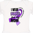 thumbnail image 4 of Inktastic I Wear Purple For My Mom Lupus Awareness Boys or Girls Long Sleeve Baby Bodysuit, 4 of 5