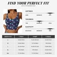 thumbnail image 2 of Sports Bra For Women, Pink Flower Blue Skull Sports Bras For Women High Support, Workout Tank Tops Woman With Removable Cups, 2 of 8
