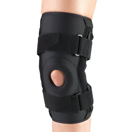 OTC Orthotex Knee Stabilizer with ROM Hinged Bars, Black, X-Large