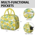 thumbnail image 5 of Lunch Bag Lunch Box for Women Reusable Insulated Lunch Bags,Water-Resistant Lemon Print Cooler Lunch Tote Bag, Large Capacity for Work Travel Picnic, 5 of 5
