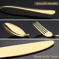 thumbnail image 4 of Juego de cubiertos Briout Gold, 20 piezas, acero inoxidable, 4 of 7