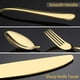 thumbnail image 4 of Juego de cubiertos Briout Gold, 20 piezas, acero inoxidable, 4 of 7