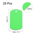 thumbnail image 2 of Aluminum Blank Tags Metal ID Tags Green for Decoration, Engraving and Stamping, Pack of 25, 2 of 7