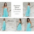 thumbnail image 5 of PRETTYGARDEN Women Summer Flowy Maxi Dress Casual Sleeveless Spaghetti Strap Ruffle Beach Long Dresses, 5 of 9