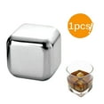 thumbnail image 1 of Cubos De Hielo De Acero Inoxidable Piedras De Enfriamiento Reutilizables Whisky Wine Keep Cold Drink Kearding HA024613-01, 1 of 5