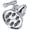 Polished Chrome, variant on Rohl WI0123APC Mantova 1.8 GPM Multi Function Rain Shower Head - Chrome