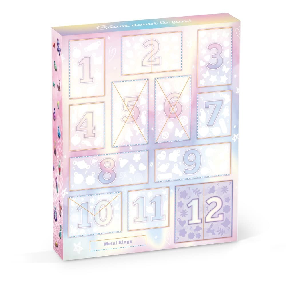 Craft-tastic  12 Days of DIY Charm Jewelry  Count Down to Fun with 12 Days of Puffy Charm DIY Surprises Bracelets, Rings, Hair Charms, Earrings, and More  Creative Arts & Crafts Gift - Ages 6+