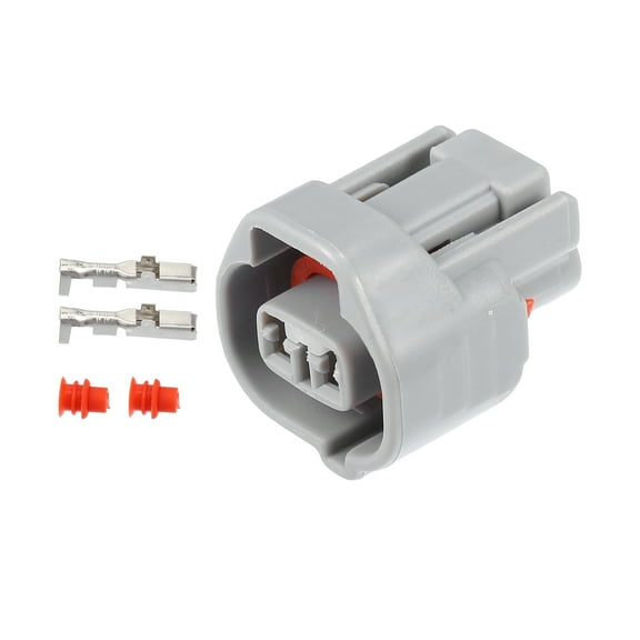 Unique Bargains 1 Set 2 Pin No.9098011149 Side Marker Light Connector Adapter Plug Clip Kit Replaces for Toyota