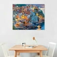 thumbnail image 2 of PRATYUS  Wall Art Aerial Night View of Manarola Fishing Village Seascape in Five Lands Cinque Terre National Park Liguria Italy Print On Canvas Artwork for Wall Decor 20x16in, 2 of 6