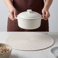 thumbnail image 4 of Unique Bargains Rustic Round Placemats 6Pcs Woven Placemats White 15x15inch, 4 of 6