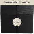 thumbnail image 3 of Mainstays Soft Velvet Quilt, Full/Queen, Rich Black, Soft & Cozy Bedding, 3 of 8