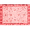 thumbnail image 1 of Ahgly Company Machine Washable Indoor Rectangle Abstract Red Modern Area Rugs, 7' x 9', 1 of 4