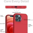 thumbnail image 2 of Entronix Silicone Case Compatible with iPhone 12 / 12 Pro, Protective Cover, Red, 2 of 6