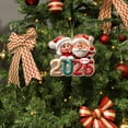 thumbnail image 5 of Leodye 2026 Christmas Ornaments Set of 1, Xmas Tree Decorations , Acrylic Ornaments with Holiday Designs, Merry Christmas Decor, Hanging Tags-3.5*3.14in, 5 of 7