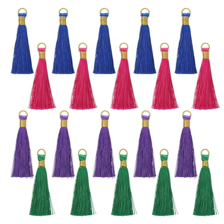 

NUOLUX 20pcs Elaborate Tassel Bag Pendant Portable Tassel Pendant Luggage Pendants
