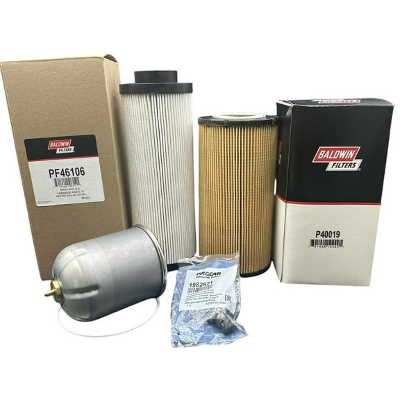 P&F Filter Service Kit For MX-13 EPA13 ENGINE Replace Oil Filter 1948921, Fuel 1852006, Element 1922496 & Plug 1982821