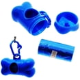thumbnail image 3 of Dog Pet Bone Shape Dispenser Box Garbage Clean Waste Poo Bag Carrier Holder Case, 3 of 8