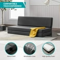 BALUS Convertible Sofa Bed, Foldable Floor Couch with Adjustable