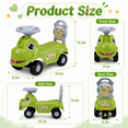 thumbnail image 4 of JoyStone Ride On Push Car for Toddlers, Push Walker Ride On Car with Music, Sounds, Interactive Steering Wheel, Dinosaur Ride On Toy for Boys Girls, Green, 4 of 9