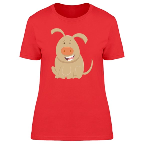 Cool Happy Funny Dog Tee Women's -Image by Shutterstock
