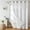 White, variant on No Hook Tufted Chevron Striped Shower Curtain with Snap-in Fabric Liner set-71Wx74H(72H),Grey Hotel Grade Boho Style Shower Curtain with See Through Top Window,Water Repellent