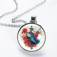 thumbnail image 2 of Fish Circular Glass Pendant Necklace - Women's Statement Necklaces, 2 of 5