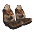 thumbnail image 2 of Sikiie Vintage Shiba Inu Art Car Seat Covers 2PCs Front Car Seat Covers Universal fit for Most Cars SUVs and Trucks-2 PCS, 2 of 9