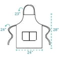 thumbnail image 3 of 12 Pack Bib Apron - Unisex Red Apron Bulk with 2 Roomy Pockets Machine Washable for Kitchen Crafting BBQ Drawing, 3 of 5