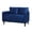 Blue, variant on Corduroy Loveseat Couch,48" W Upholstered 2 Seater Sofa with Side Storage Pocket,Modern Small Sofa Couches for Small Spaces,Apartement,Grey