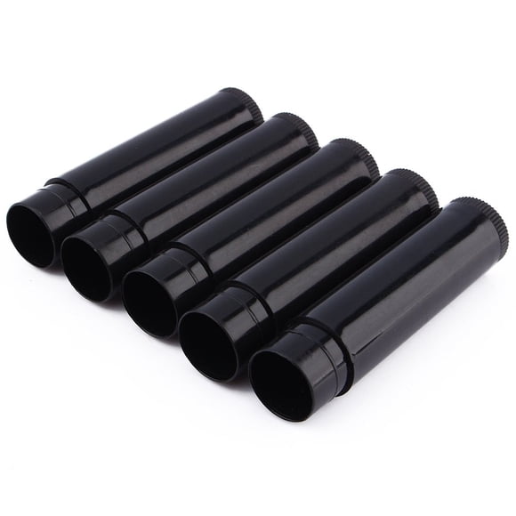 ZJchao - 100 piezas de mini b&aacute;lsamo labial de tubo de brillo para labios, bonita botella vac&iacute;a de pl&aacute;stico brillante, tubo de viaje para carga dividida DIY con tapas,