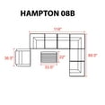 thumbnail image 3 of Hampton 8 Piece Outdoor Wicker Patio Furniture Set 08b, 3 of 7